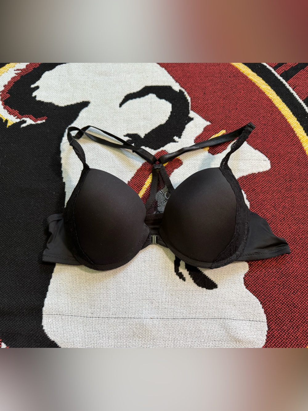 Izod Black Racerback Padded Bra